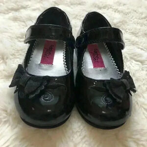 Rachel Shoes Black Toddler Girl Dressy Shoes  Sz 6